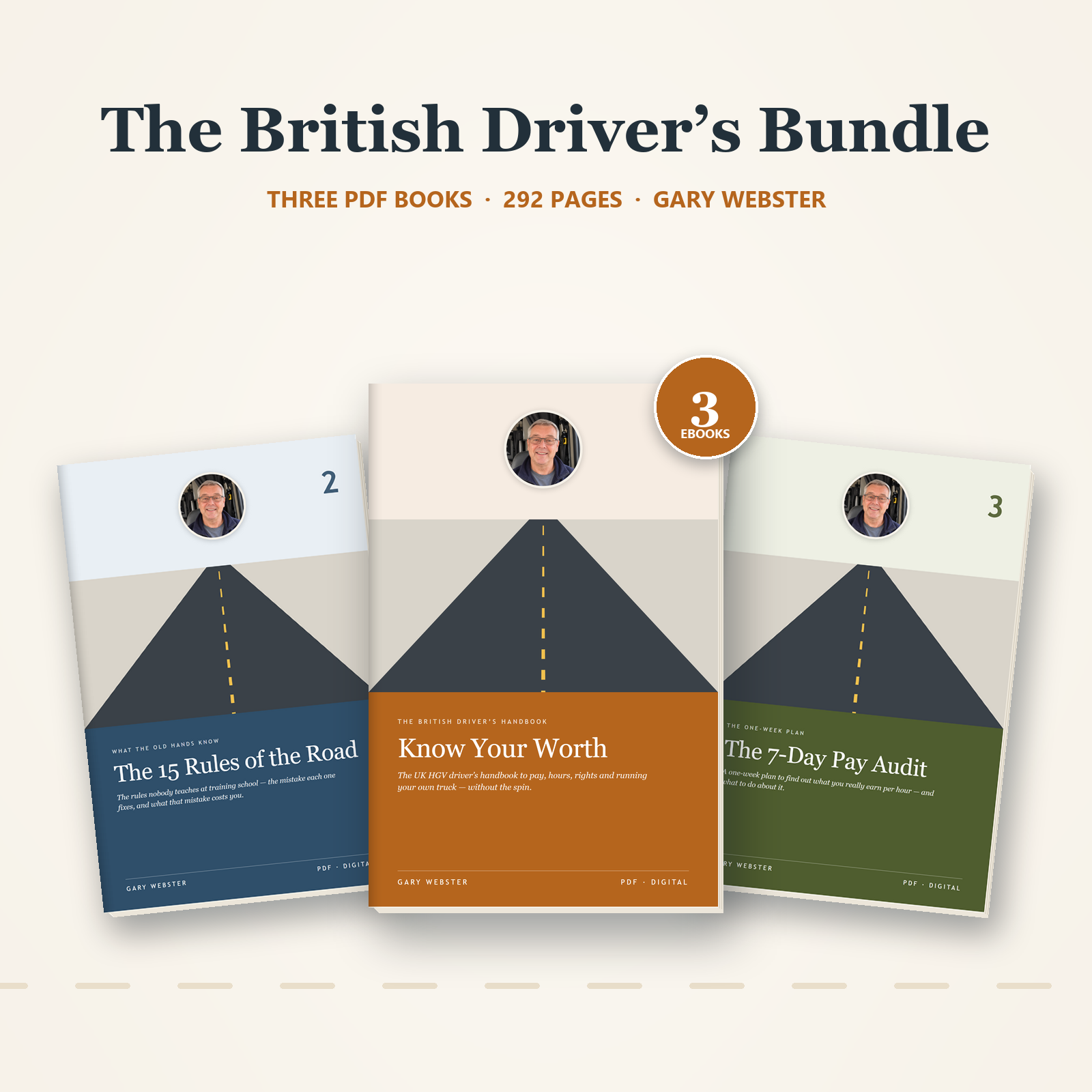 The three books of the British Driver's Bundle
